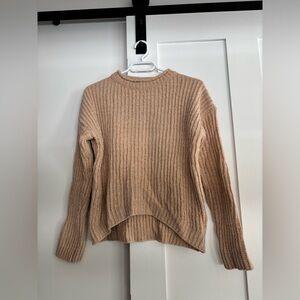 Guess Women's Ribbed Knit Sweater - Beige